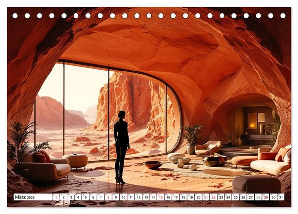 Produktbild: Neuer Morgen Mars (Tischkalender 2026 DIN A5 quer), CALVENDO Monatskalender