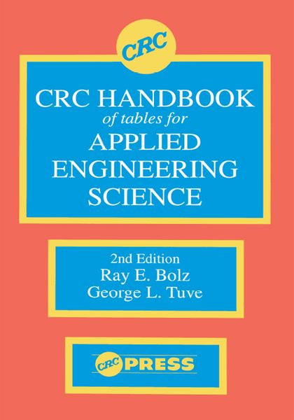 Produktbild: CRC Handbook of Tables for Applied Engineering Science