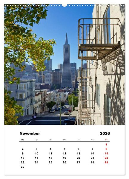 Produktbild: SAN FRANCISCO im Sommer (Wandkalender 2026 DIN A2 hoch), CALVENDO Monatskalender