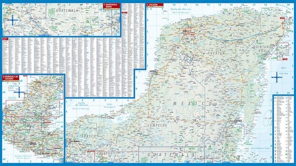 Produktbild: Yucatan 1 : 1 000 000. Road Map + City Maps