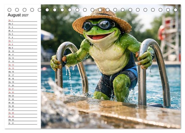 Produktbild: Sportfrosch (Tischkalender 2027 DIN A5 quer), CALVENDO Monatskalender