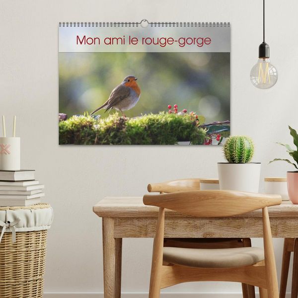 Produktbild: Mon ami le rouge-gorge (Calendrier mural 2026 DIN A3 vertical), CALVENDO calendrier mensuel