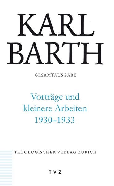 Produktbild: Karl Barth Gesamtausgabe