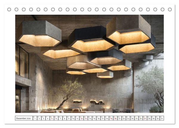 Produktbild: Licht trifft Beton (Tischkalender 2026 DIN A5 quer), CALVENDO Monatskalender