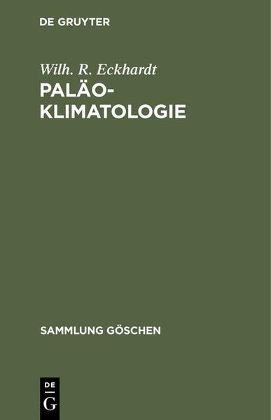 Produktbild: Pal&auml;oklimatologie