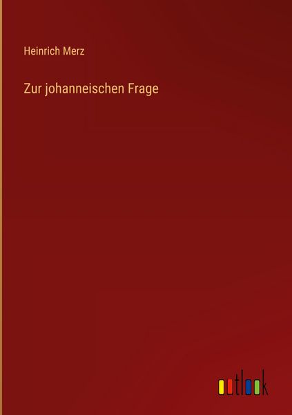 Produktbild: Zur johanneischen Frage