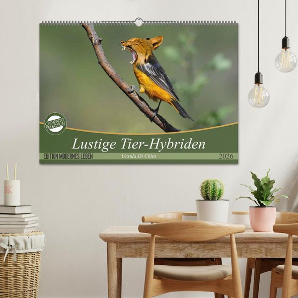 Produktbild: Lustige Tier-Hybriden (Wandkalender 2026 DIN A2 quer), CALVENDO Monatskalender