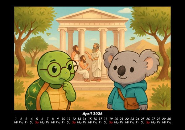 Produktbild: Taz & Kiki - Eine Reise durch die Zeit 2026 Fotokalender DIN A3