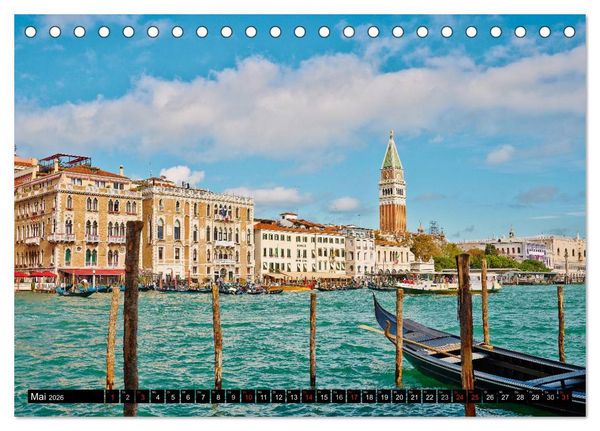 Produktbild: Besuch in Venedig (Tischkalender 2026 DIN A5 quer), CALVENDO Monatskalender