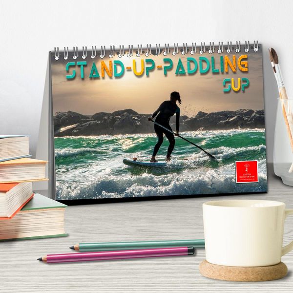 Produktbild: Stand-Up-Paddling SUP (Tischkalender 2026 DIN A5 quer), CALVENDO Monatskalender