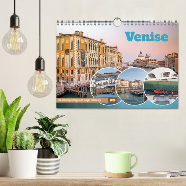 Produktbild: Venise - Un hommage imag&eacute; &agrave; la magie v&eacute;nitienne (Calendrier mural 2026 DIN A4 vertical), CALVENDO calendrier mensuel