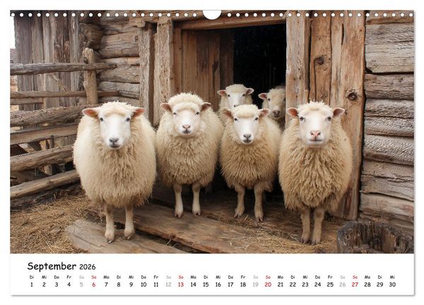 Produktbild: Hans der Bauer und seine Tiere auf dem Bauernhof (Wandkalender 2026 DIN A3 quer), CALVENDO Monatskalender