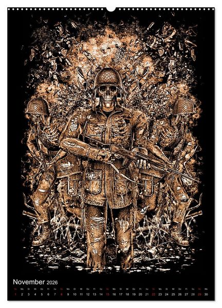 Produktbild: BLOODBOY/WAR ILLUSTRATION (Wandkalender 2026 DIN A2 hoch), CALVENDO Monatskalender