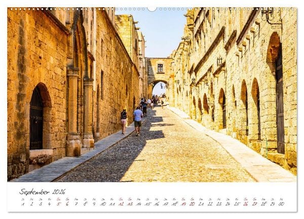 Produktbild: Rhodos - Die faszinierende Insel in der &Auml;g&auml;is (hochwertiger Premium Wandkalender 2026 DIN A2 quer), Kunstdruck in Hochglanz