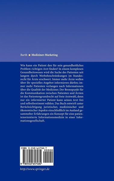 Produktbild: Mediziner-Marketing: Vom Werbeverbot zur Patienteninformation