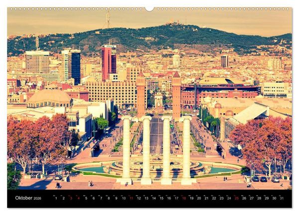 Produktbild: Barcelona - Stadtansichten (Wandkalender 2026 DIN A2 quer), CALVENDO Monatskalender