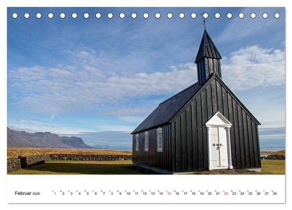 Produktbild: ISLAND Atemberaubende Natur aus Feuer und Eis (Tischkalender 2026 DIN A5 quer), CALVENDO Monatskalender