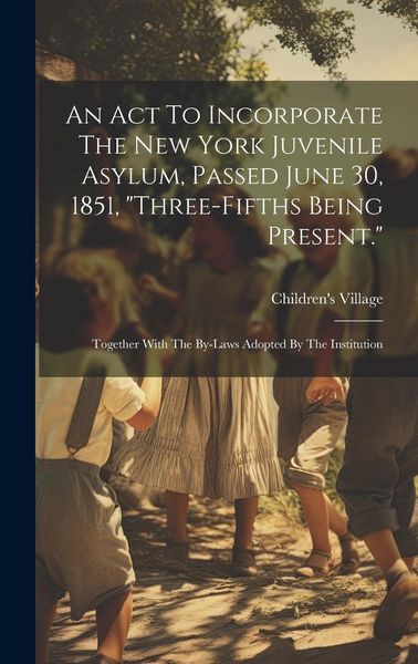 Produktbild: An Act To Incorporate The New York Juvenile Asylum, Passed June 30, 1851, "three-fifths Being Present.": Together With The By-laws Adopted By The Inst