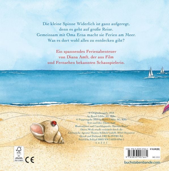 Produktbild: Die kleine Spinne Widerlich - Ausflug ans Meer (Pappbilderbuch)