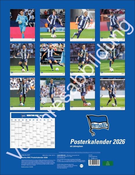 Produktbild: Hertha BSC Posterkalender 2027