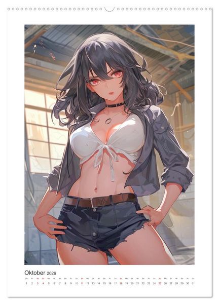 Produktbild: Manga-Girls. Coole Comics mit Ausstrahlungskraft (hochwertiger Premium Wandkalender 2026 DIN A2 hoch), Kunstdruck in Hochglanz