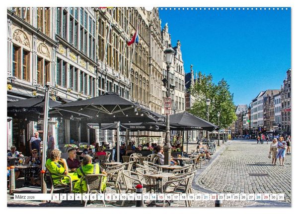 Produktbild: Antwerpen - sehen und erleben (Wandkalender 2026 DIN A2 quer), CALVENDO Monatskalender