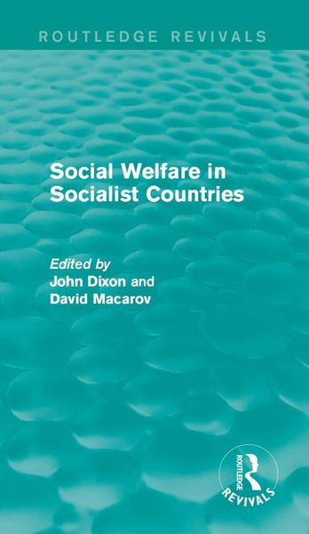 Produktbild: Social Welfare in Socialist Countries