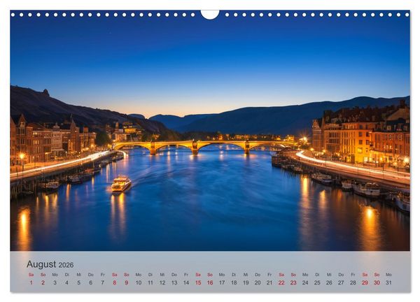 Produktbild: Fl&uuml;sse der Fantasie (Wandkalender 2026 DIN A3 quer), CALVENDO Monatskalender