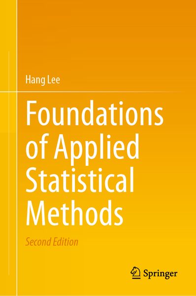 Produktbild: Foundations of Applied Statistical Methods