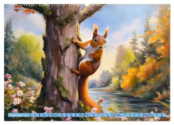 Produktbild: Der Eichh&ouml;rnchen-Kalender (Wandkalender 2026 DIN A2 quer), CALVENDO Monatskalender
