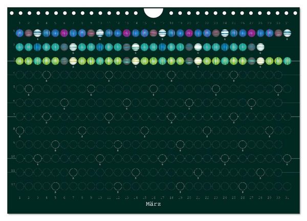 Produktbild: Perlenkalender (Wandkalender 2027 DIN A4 quer), CALVENDO Monatskalender