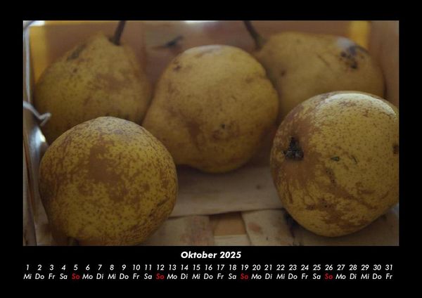 Produktbild: Obstkalender 2025 Fotokalender DIN A3