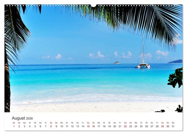 Produktbild: Traumstr&auml;nde der Seychellen (Wandkalender 2026 DIN A2 quer), CALVENDO Monatskalender