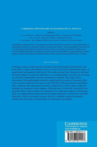Produktbild: Mathematics of Quantization and Quantum Fields