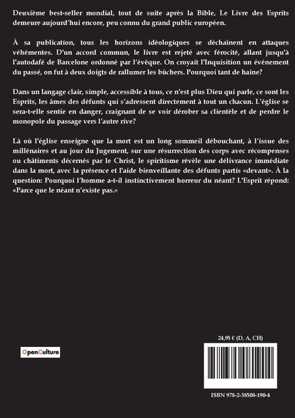 Produktbild: Le livre des esprits