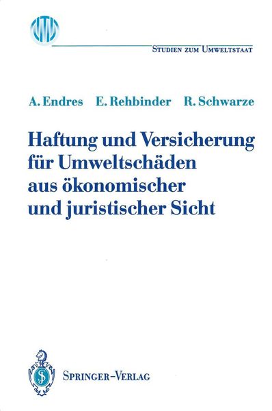 Produktbild: Haftung und Versicherung für Umweltschäden aus ökonomischer und juristischer Sicht