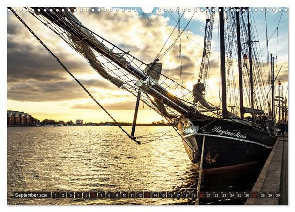 Produktbild: Wilhelmshaven, maritime Bilderreise (Wandkalender 2026 DIN A3 quer), CALVENDO Monatskalender