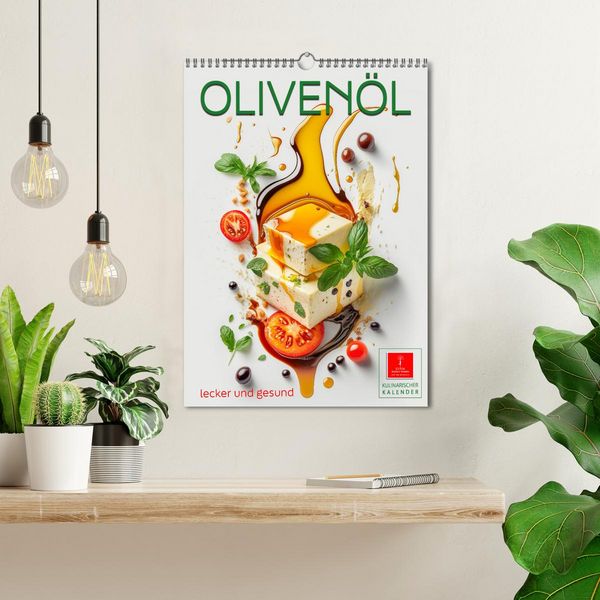 Produktbild: Oliven&ouml;l lecker und gesund (Wandkalender 2026 DIN A3 hoch), CALVENDO Monatskalender