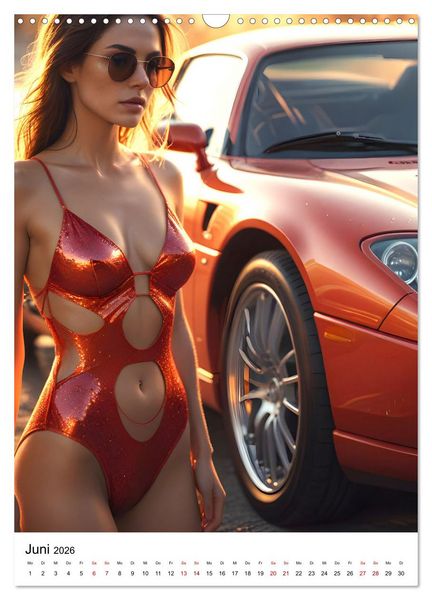 Produktbild: Chrome und Charme - Frauen, Bikes und Motortr&auml;ume (Wandkalender 2026 DIN A3 hoch), CALVENDO Monatskalender