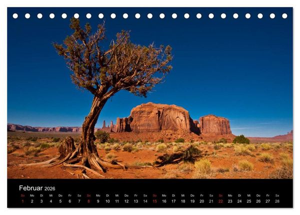 Produktbild: Die Landschaften Nordamerikas (Tischkalender 2026 DIN A5 quer), CALVENDO Monatskalender