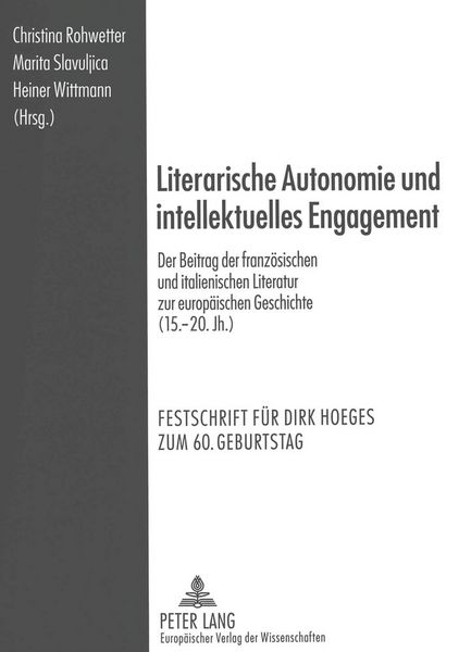 Produktbild: Literarische Autonomie und intellektuelles Engagement