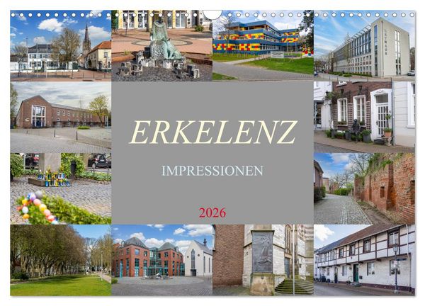Produktbild: Erkelenz Impressionen (Wandkalender 2026 DIN A3 quer), CALVENDO Monatskalender