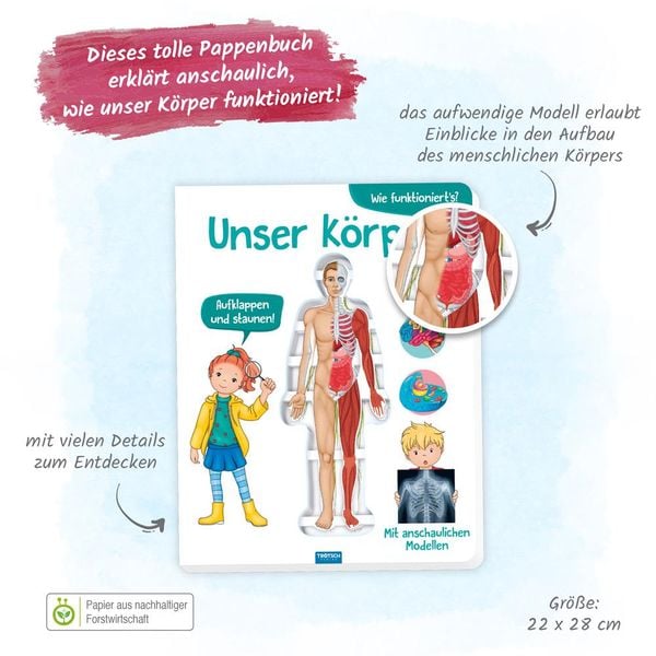Produktbild: Tr&ouml;tsch Kinderbuch Unser K&ouml;rper