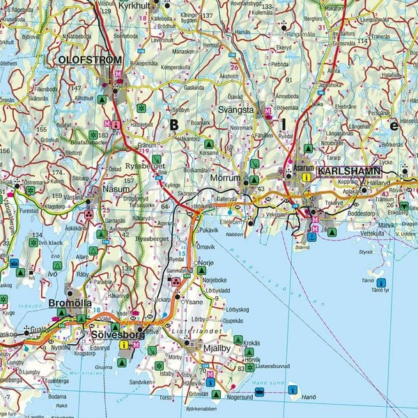 Produktbild: freytag & berndt Stra&szlig;enkarte Schweden S&uuml;d 1:250.000