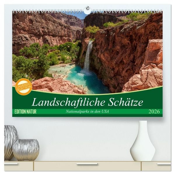 Produktbild: Landschaftliche Sch&auml;tze (hochwertiger Premium Wandkalender 2026 DIN A2 quer), Kunstdruck in Hochglanz