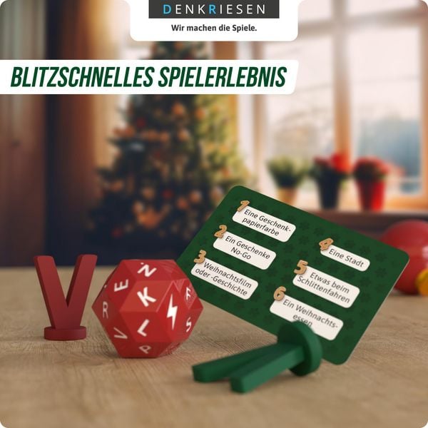 Produktbild: DENKRIESEN DEN20981 - STADT LAND VOLLPFOSTEN, Das Brettspiel Christmas Edition, inkl. Classic Erweiterung