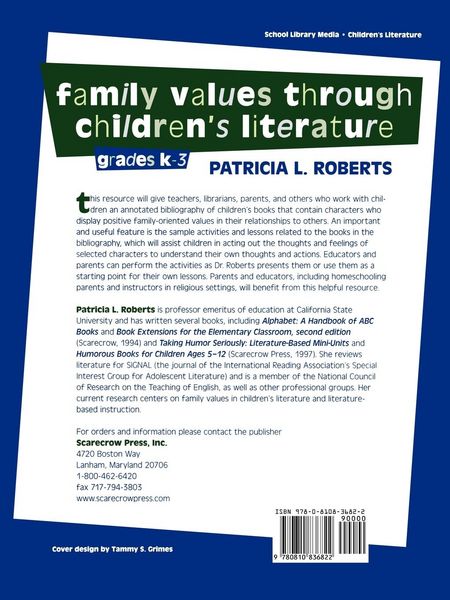 Produktbild: Family Values Through Children's Literature, Grades K-3