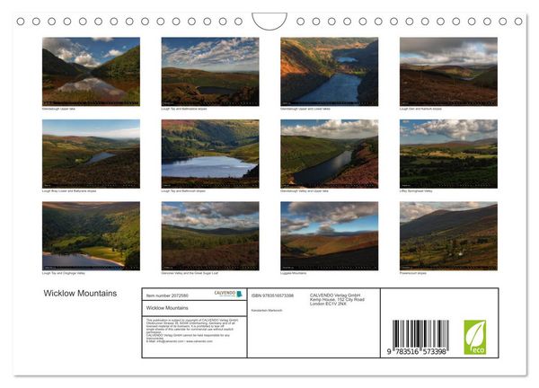 Produktbild: Wicklow Mountains (Wall Calendar 2026 DIN A4 landscape), CALVENDO 12 Month Wall Calendar
