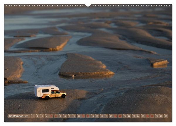 Produktbild: Miniature Caravaning: Gro&szlig;es Abenteuer mit kleinem Camper (hochwertiger Premium Wandkalender 2026 DIN A2 quer), Kunstdruck in Hochglanz