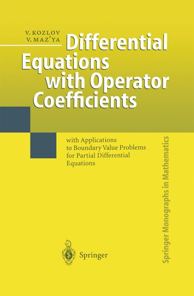 Produktbild: Differential Equations with Operator Coefficients